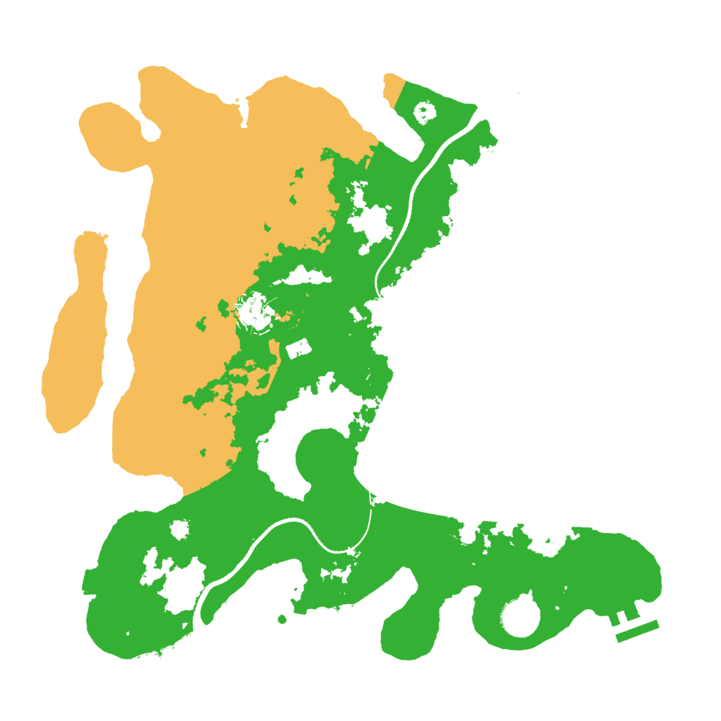 Biome Rust Map: Procedural Map, Size: 3300, Seed: 121332869