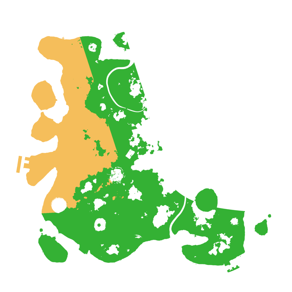 Biome Rust Map: Procedural Map, Size: 3500, Seed: 1316957872