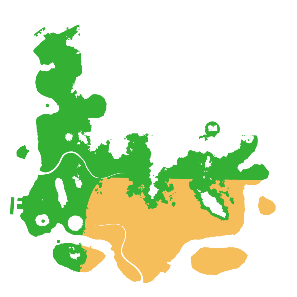 Biome Rust Map: Procedural Map, Size: 3500, Seed: 170543744