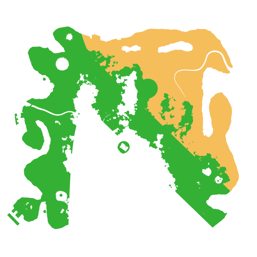 Biome Rust Map: Procedural Map, Size: 3500, Seed: 248839725