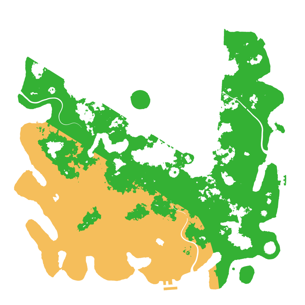 Biome Rust Map: Procedural Map, Size: 4500, Seed: 33478967