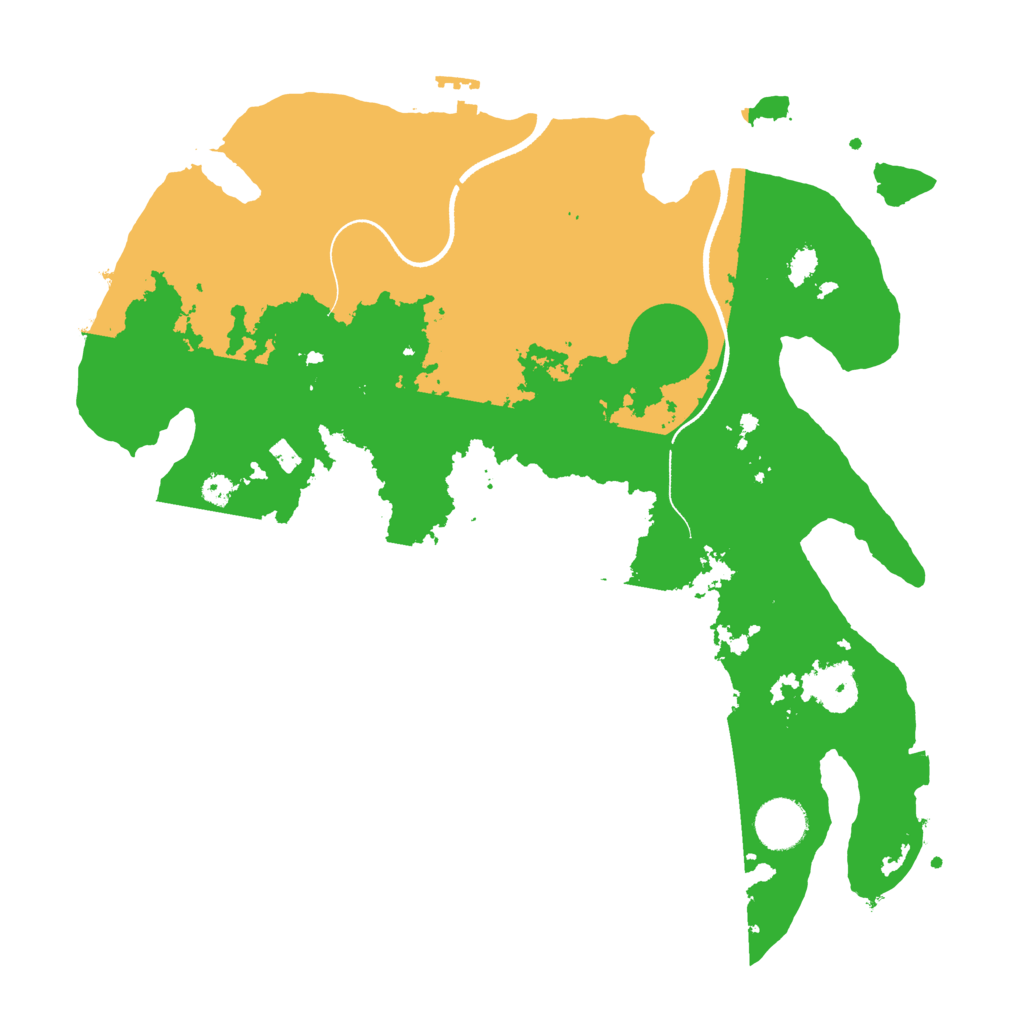 Biome Rust Map: Procedural Map, Size: 3500, Seed: 1237994574