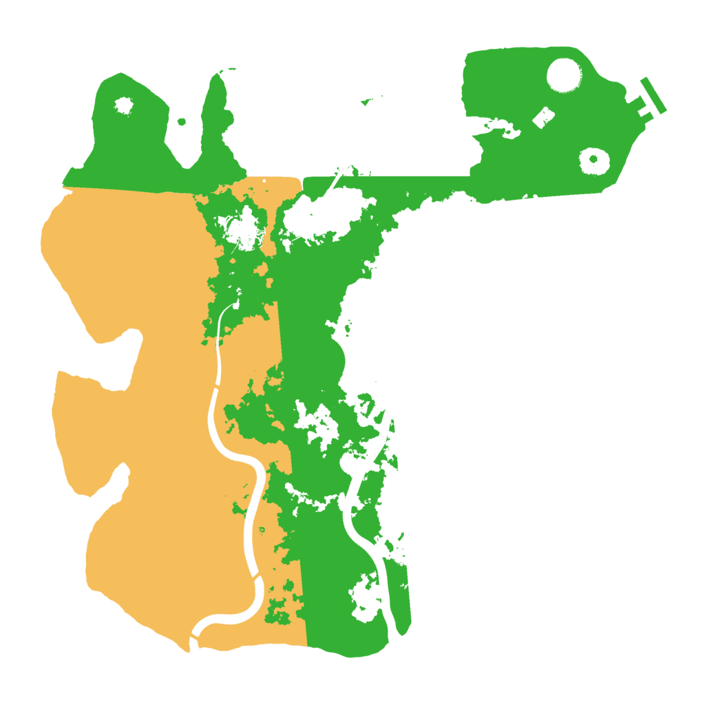 Biome Rust Map: Procedural Map, Size: 3600, Seed: 2101301878