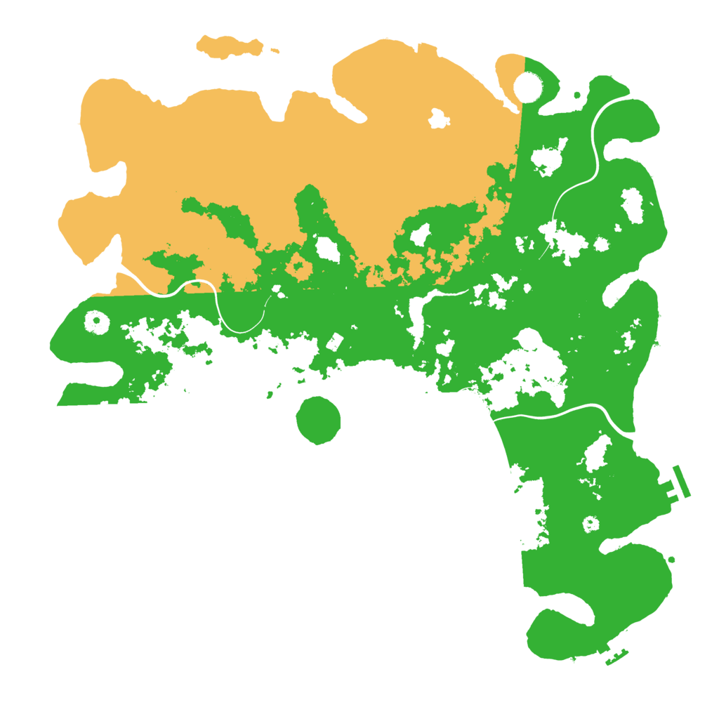 Biome Rust Map: Procedural Map, Size: 4350, Seed: 7839202