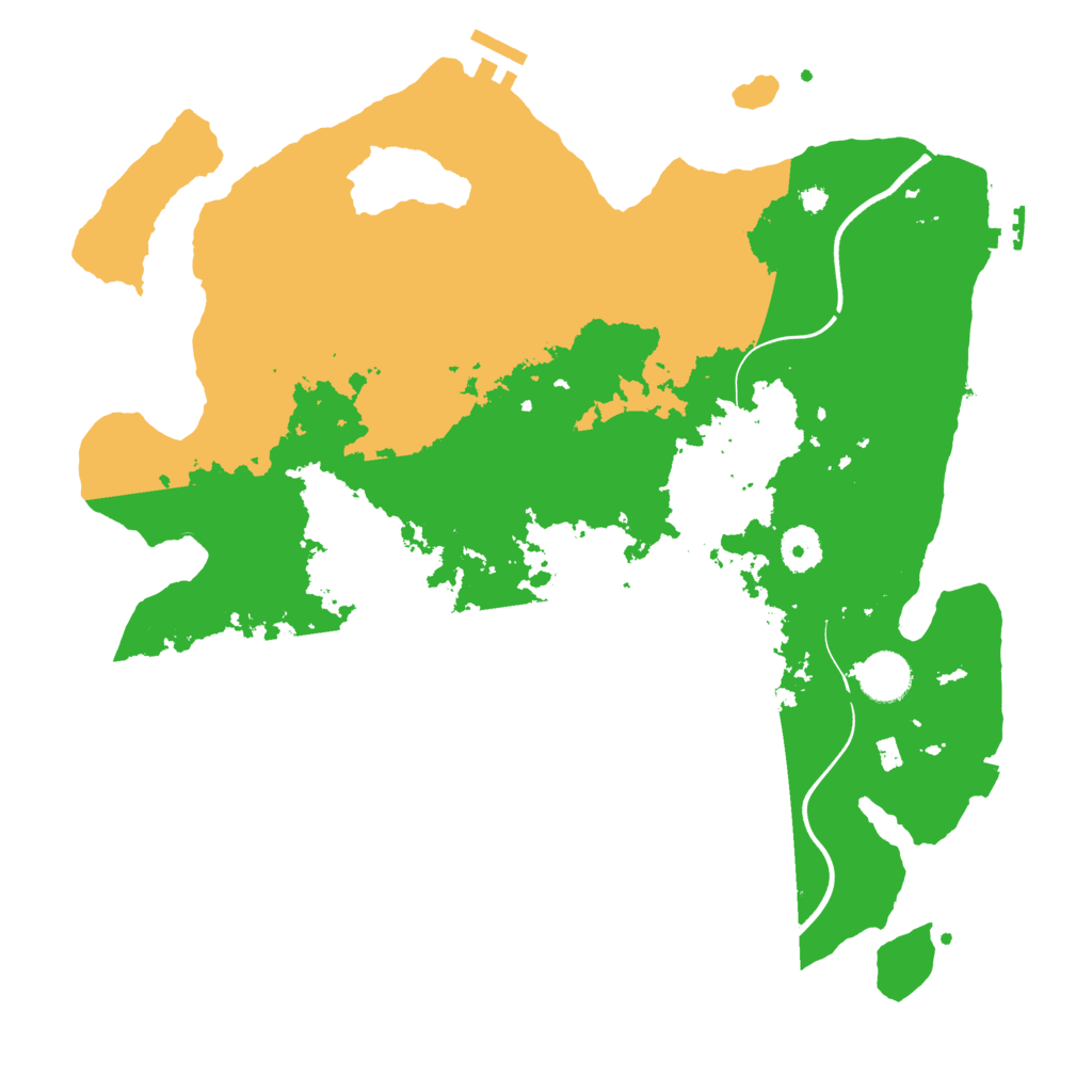 Biome Rust Map: Procedural Map, Size: 3750, Seed: 585833051