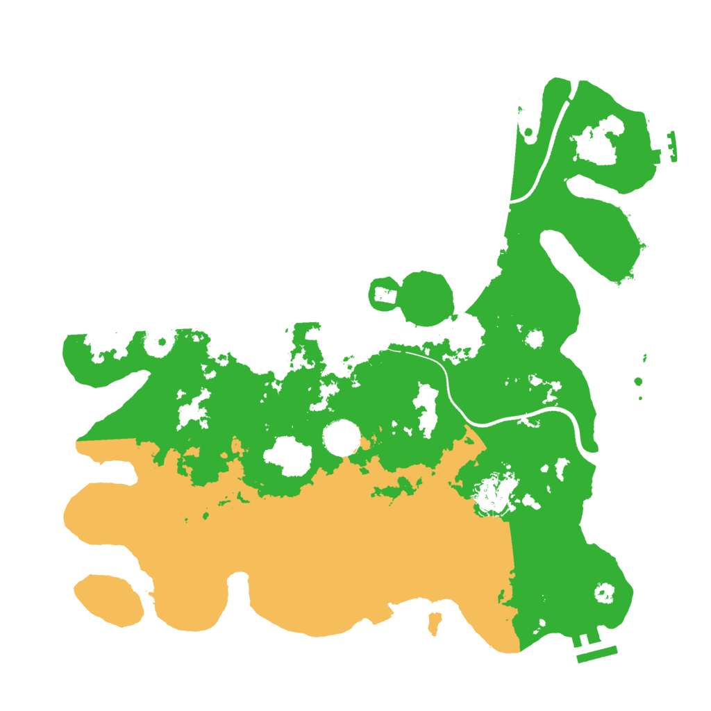 Biome Rust Map: Procedural Map, Size: 3500, Seed: 675186598