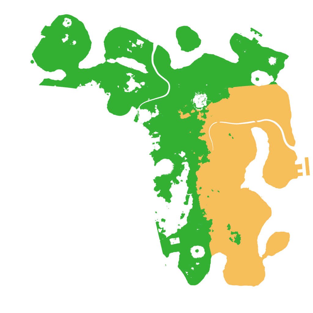 Biome Rust Map: Procedural Map, Size: 3500, Seed: 797994506