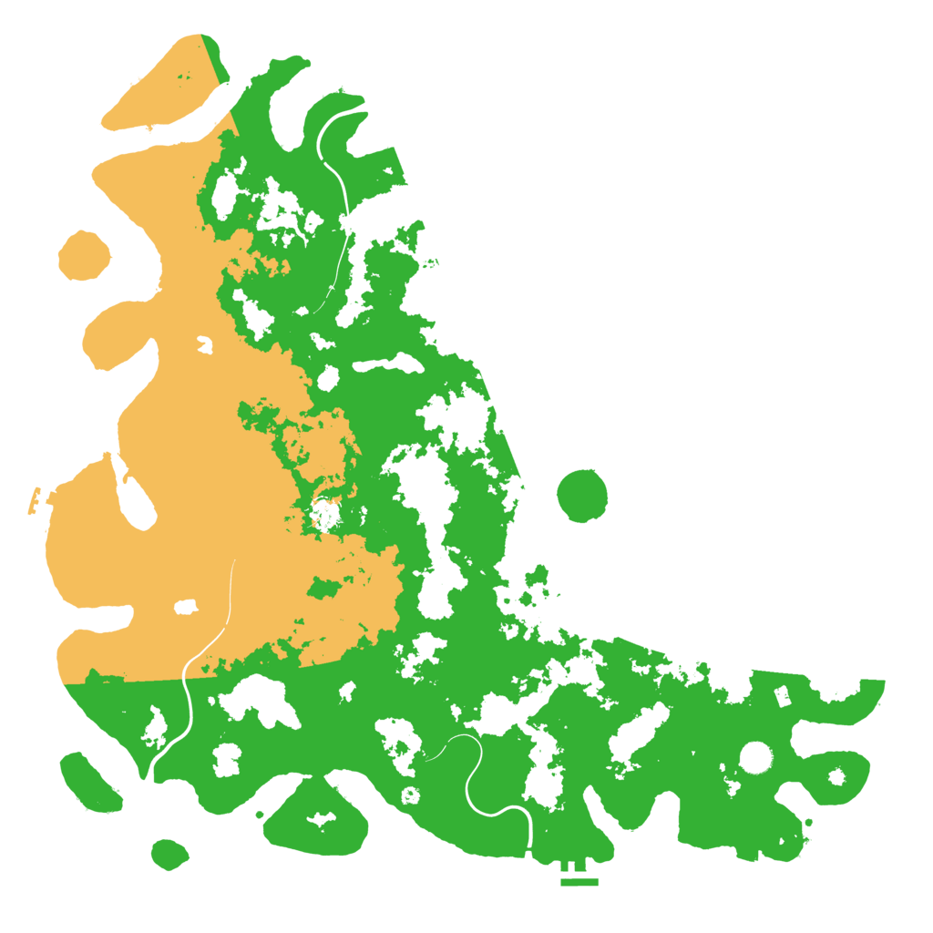 Biome Rust Map: Procedural Map, Size: 5000, Seed: 742345