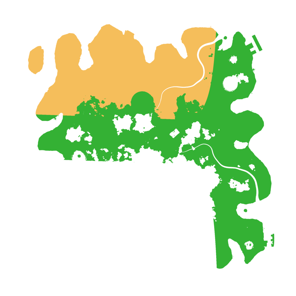 Biome Rust Map: Procedural Map, Size: 3500, Seed: 543312356