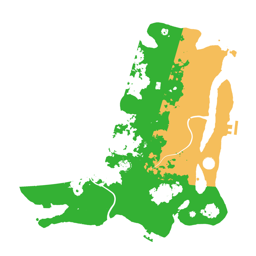 Biome Rust Map: Procedural Map, Size: 3700, Seed: 219164902
