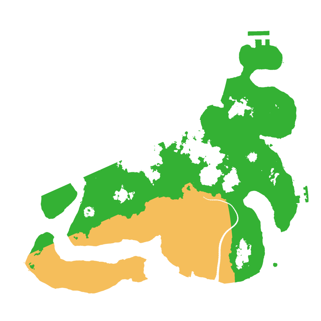 Biome Rust Map: Procedural Map, Size: 3000, Seed: 23341