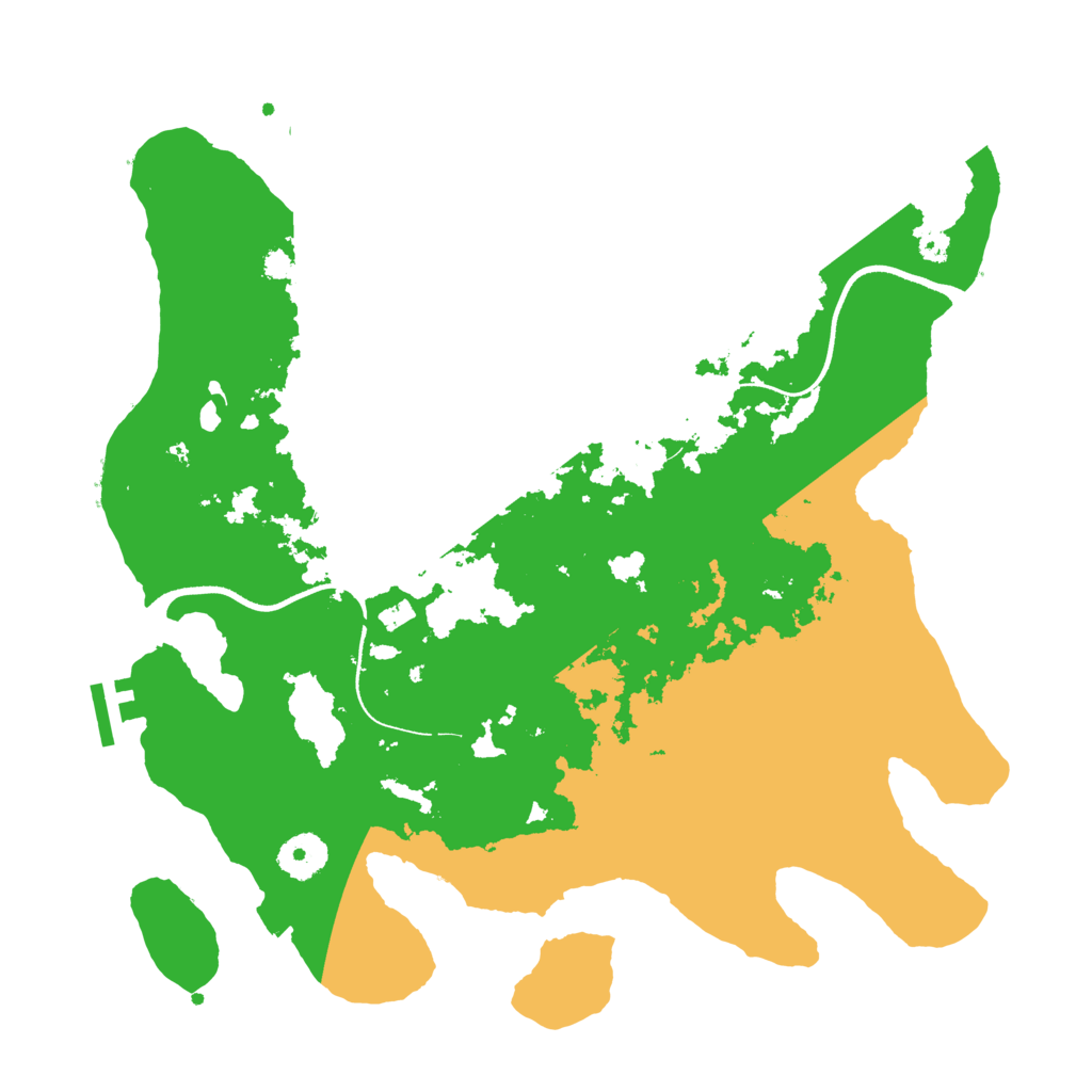 Biome Rust Map: Procedural Map, Size: 3500, Seed: 1288107752