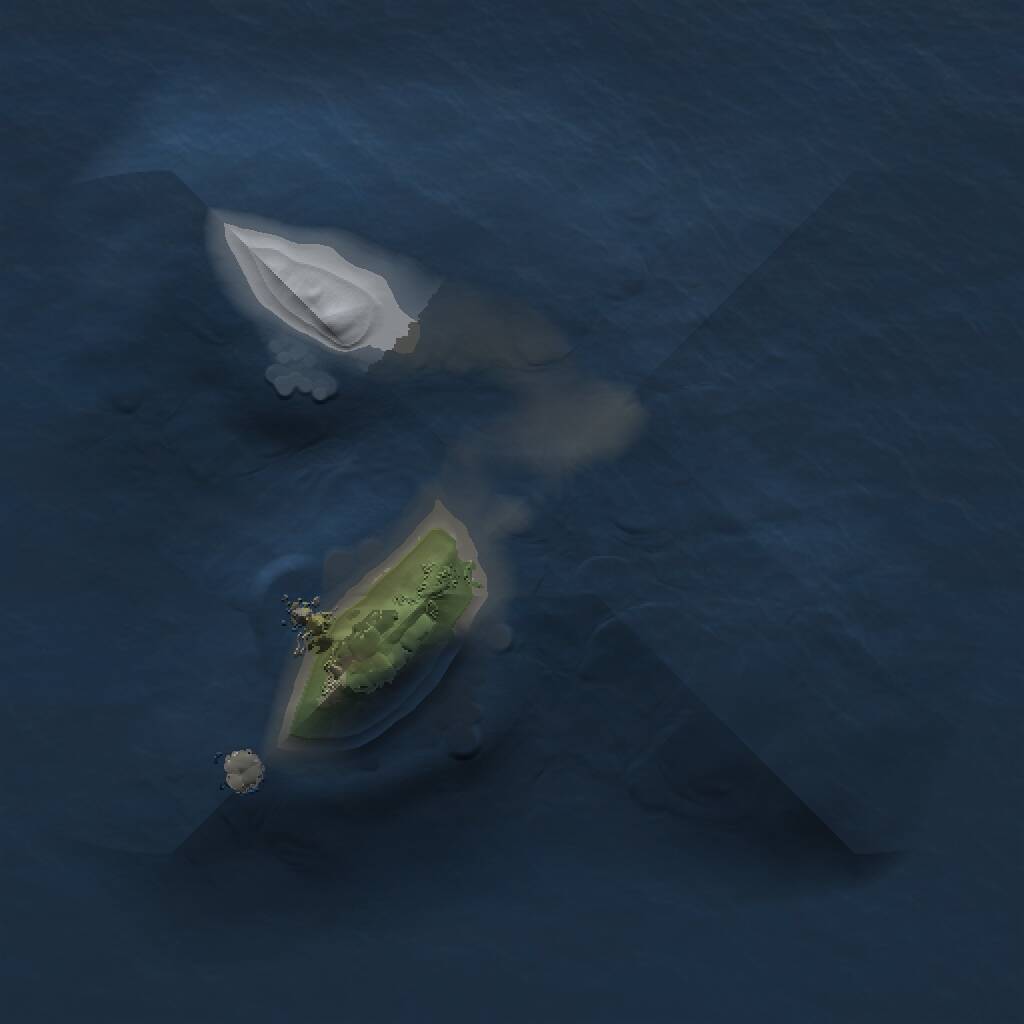 Rust Map: Procedural Map, Size: 1000, Seed: 83929, 1 Monuments