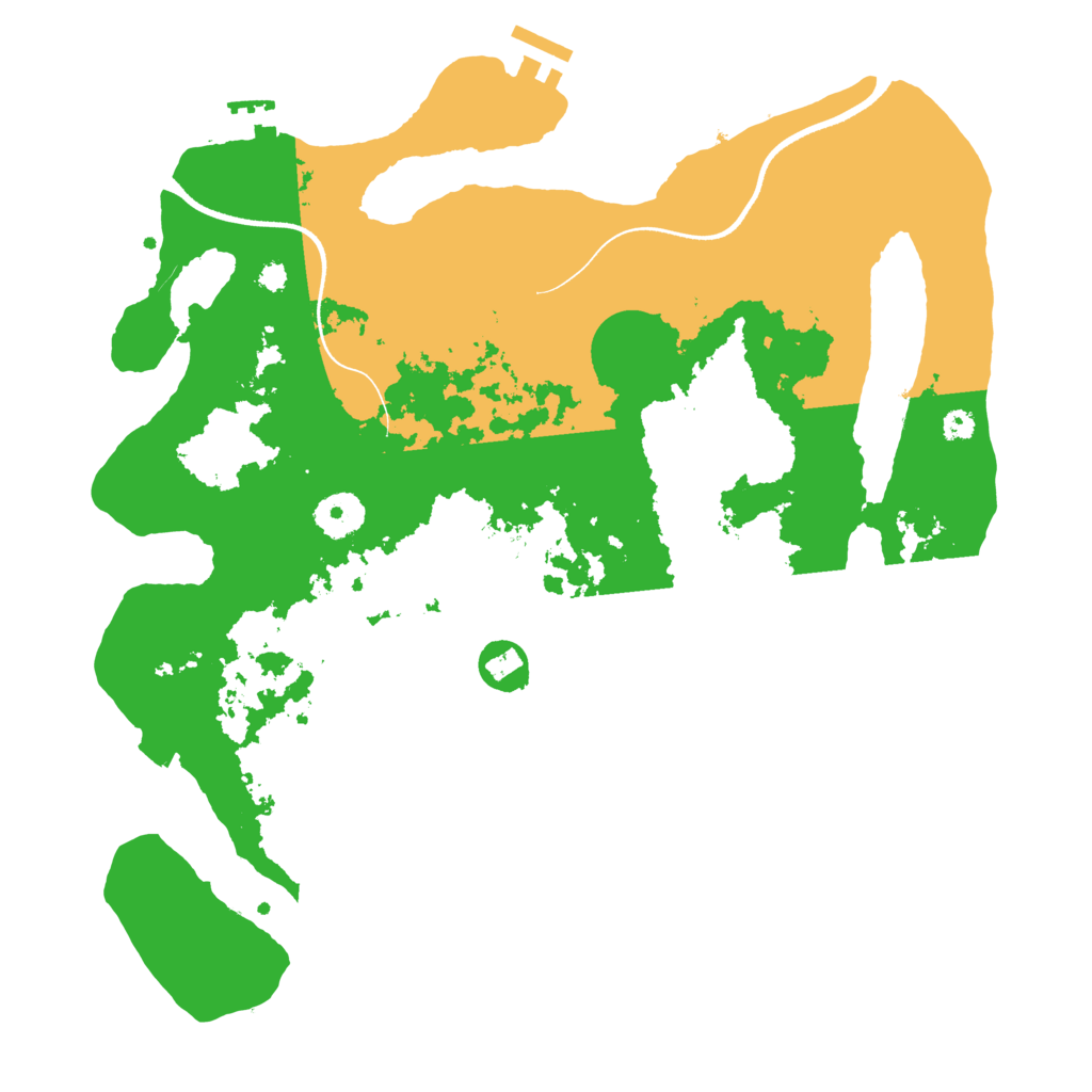 Biome Rust Map: Procedural Map, Size: 3500, Seed: 234867