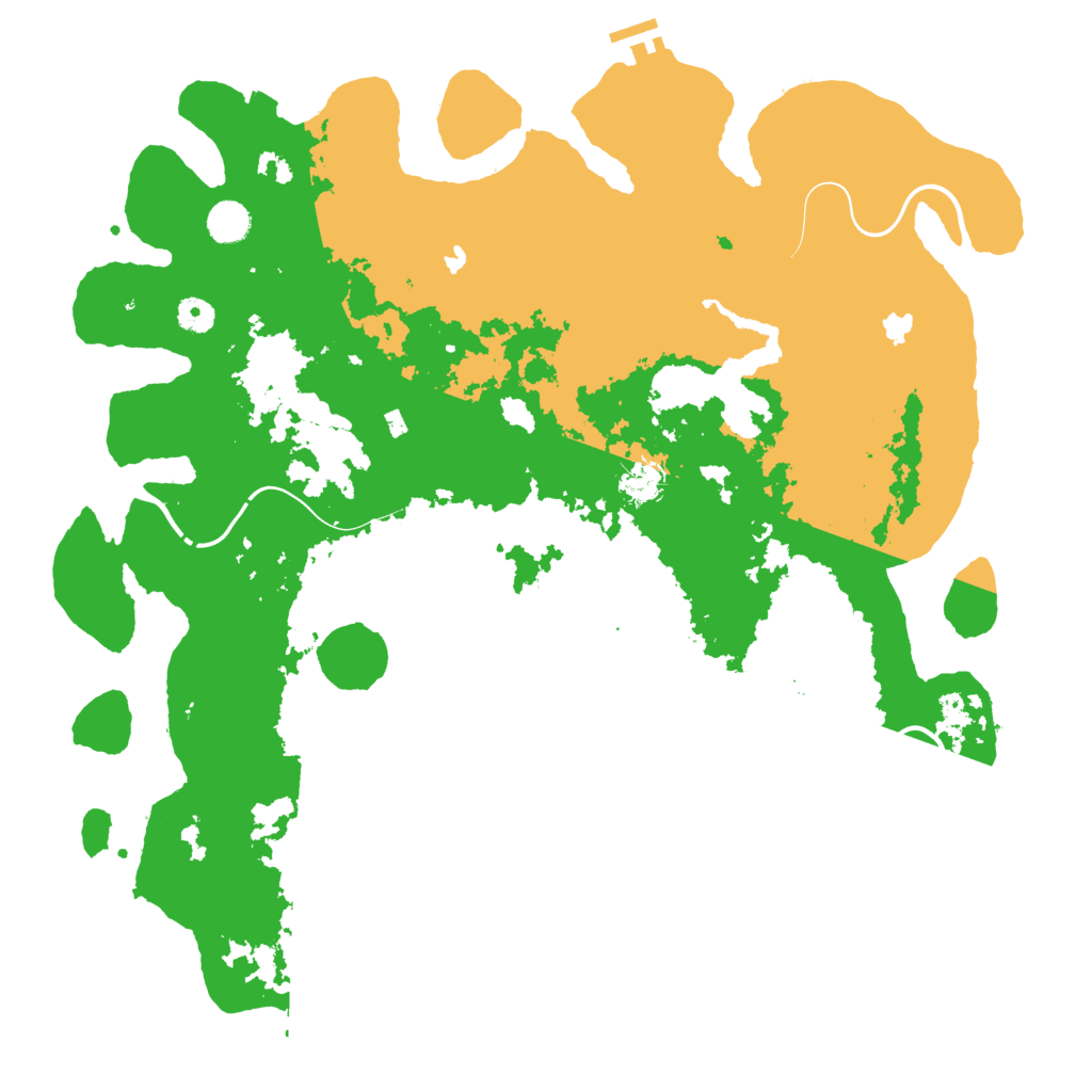 Biome Rust Map: Procedural Map, Size: 4500, Seed: 1262284600