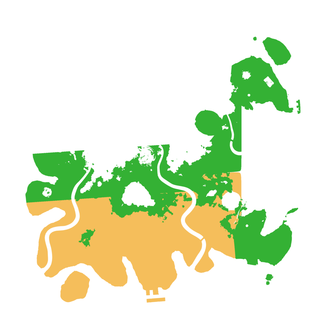 Biome Rust Map: Procedural Map, Size: 3500, Seed: 691638185