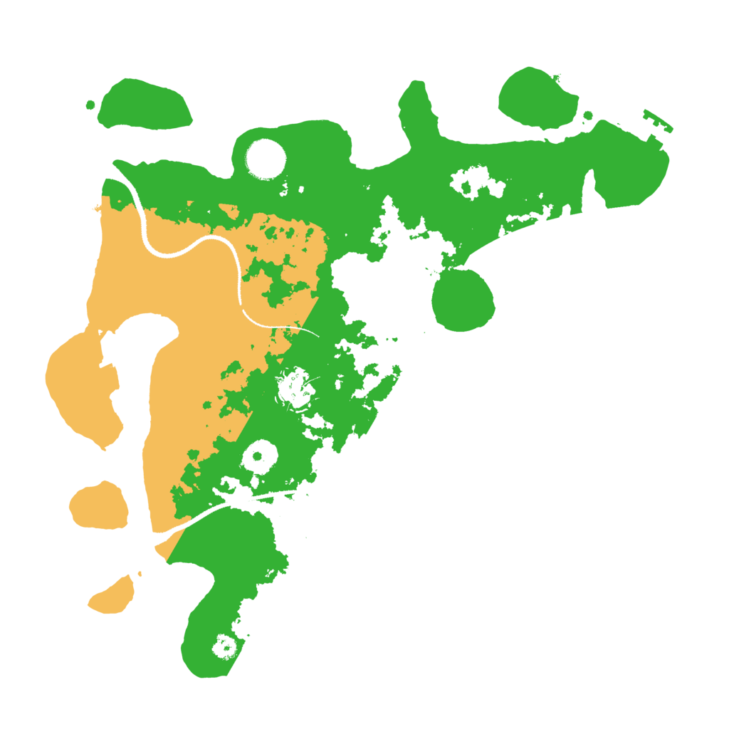 Biome Rust Map: Procedural Map, Size: 3200, Seed: 5437