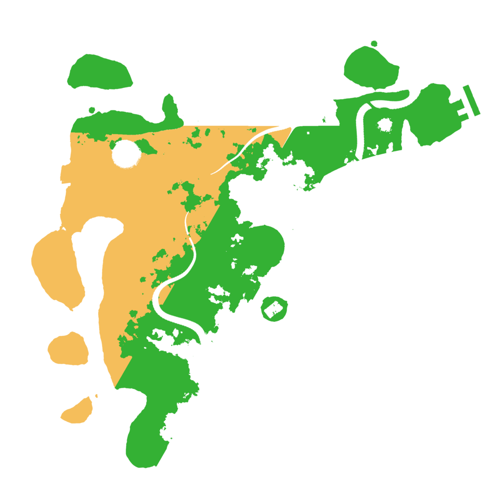 Biome Rust Map: Procedural Map, Size: 3200, Seed: 5437