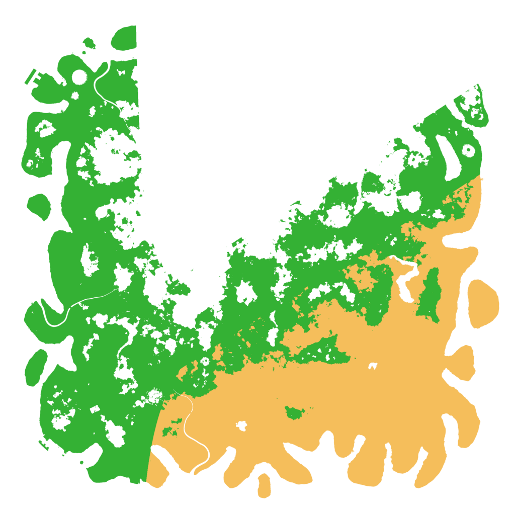 Biome Rust Map: Procedural Map, Size: 6000, Seed: 1245879