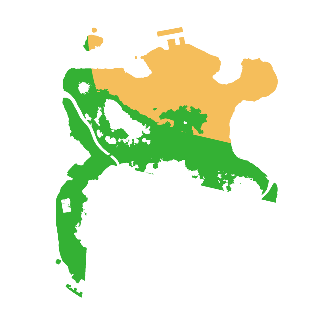 Biome Rust Map: Procedural Map, Size: 2500, Seed: 331177