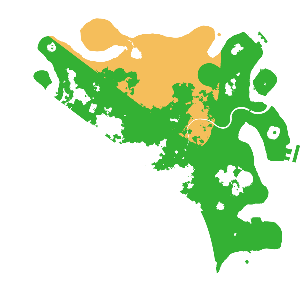 Biome Rust Map: Procedural Map, Size: 3500, Seed: 44698