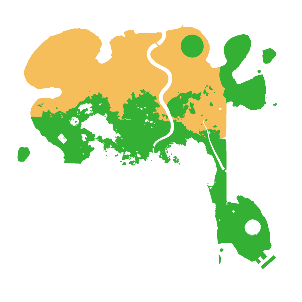 Biome Rust Map: Procedural Map, Size: 3500, Seed: 60523808