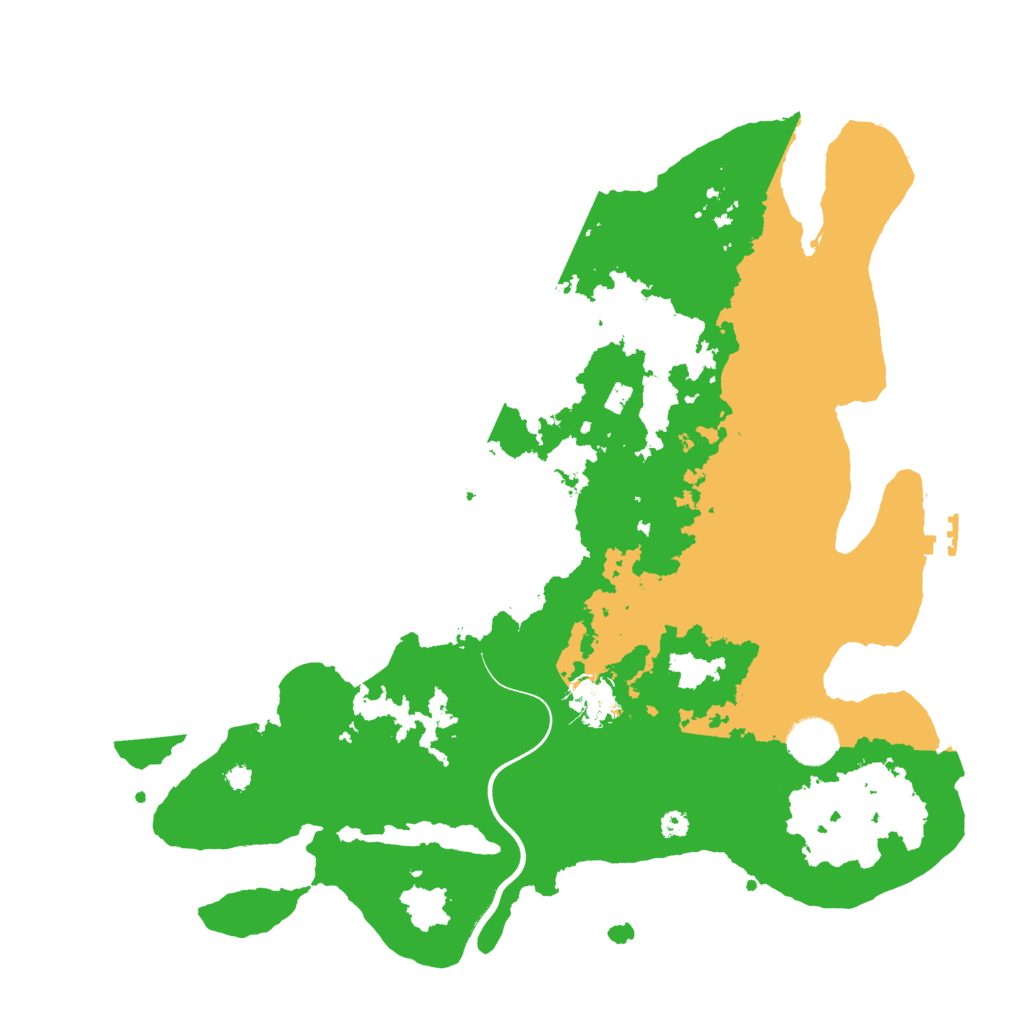 Biome Rust Map: Procedural Map, Size: 3700, Seed: 204943393