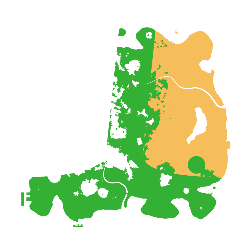 Biome Rust Map: Procedural Map, Size: 3700, Seed: 1092992317