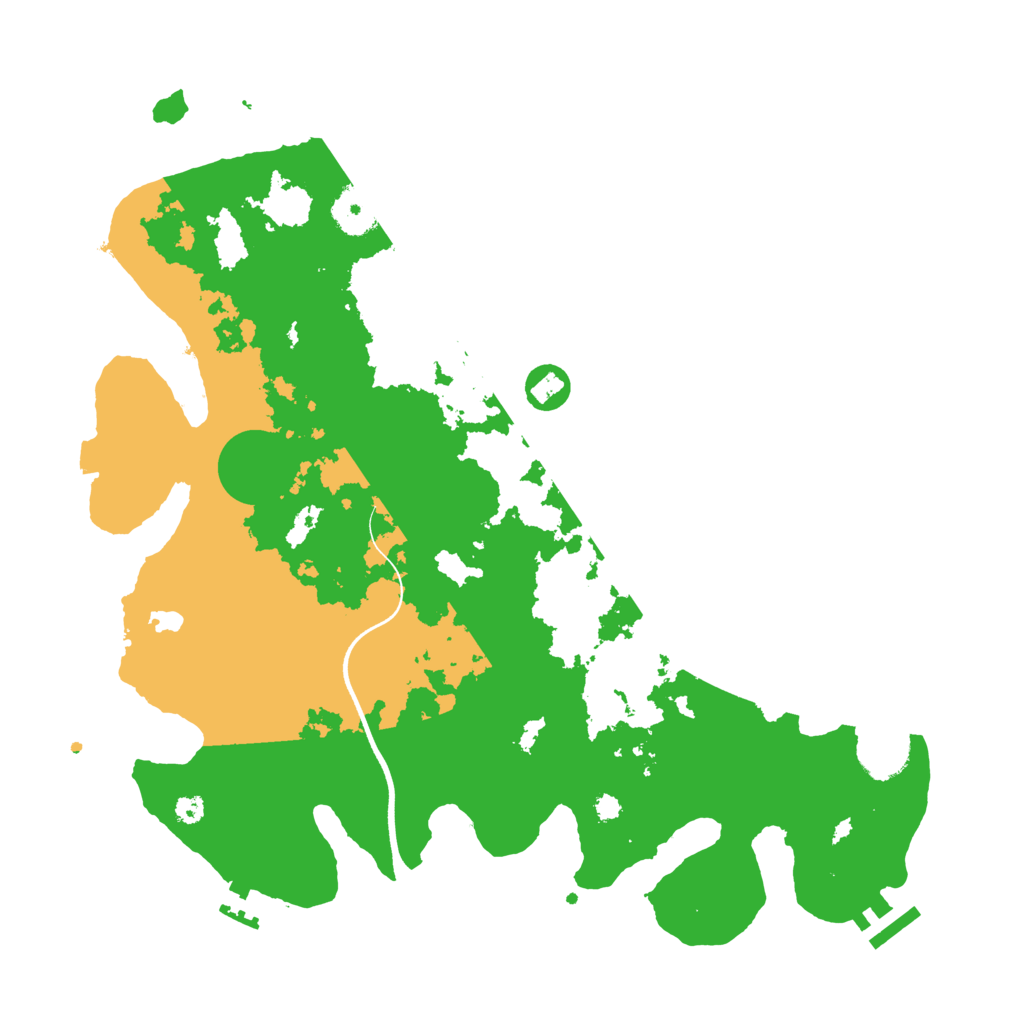 Biome Rust Map: Procedural Map, Size: 3600, Seed: 10103