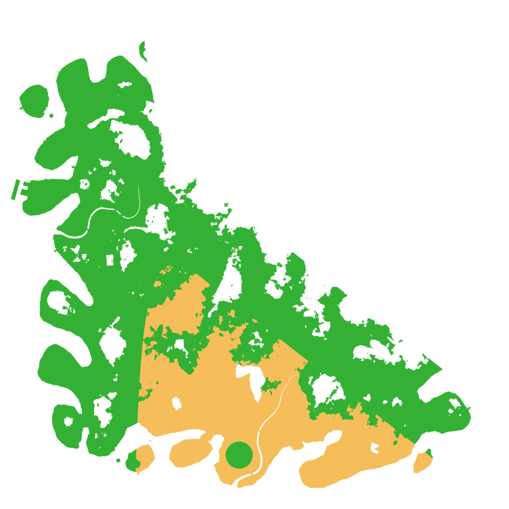 Biome Rust Map: Procedural Map, Size: 5000, Seed: 309940843