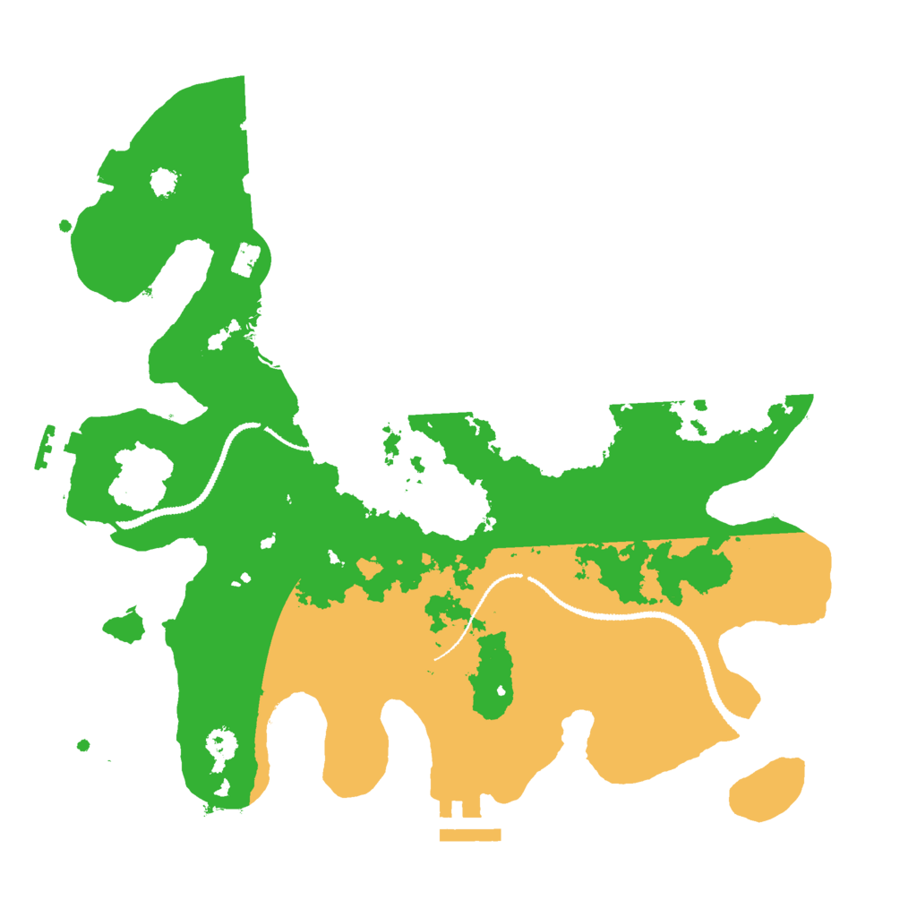 Biome Rust Map: Procedural Map, Size: 3000, Seed: 27254