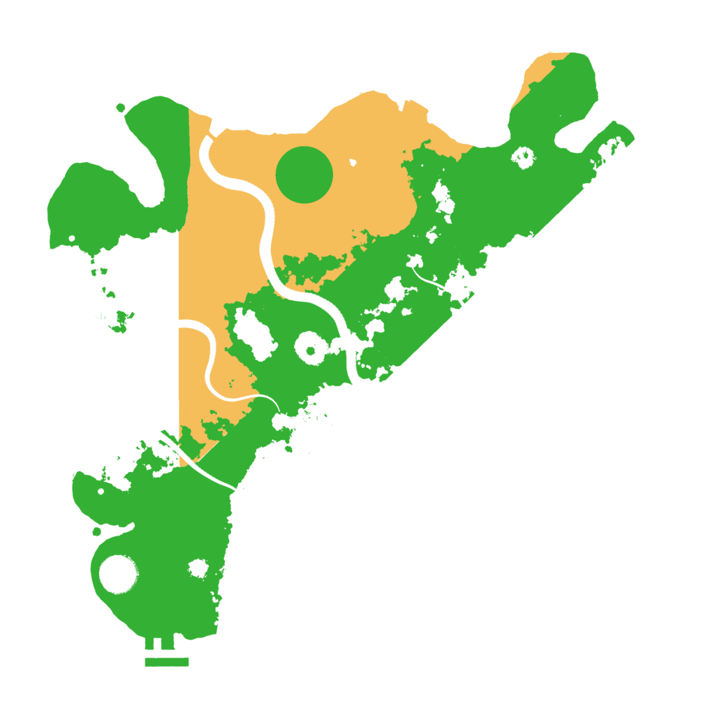 Biome Rust Map: Procedural Map, Size: 3300, Seed: 351673678