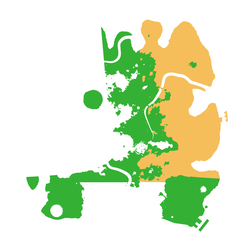 Biome Rust Map: Procedural Map, Size: 3500, Seed: 982836439