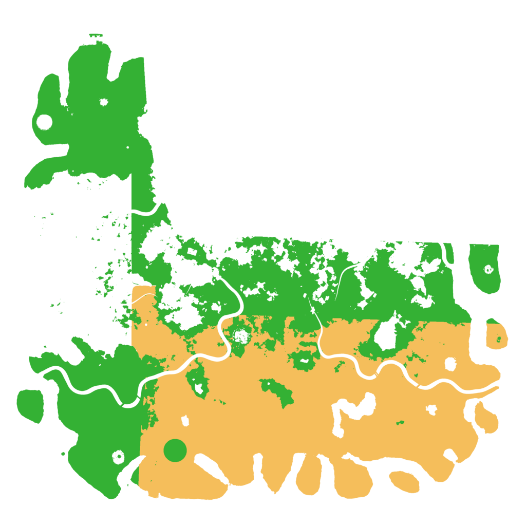 Biome Rust Map: Procedural Map, Size: 6000, Seed: 54556