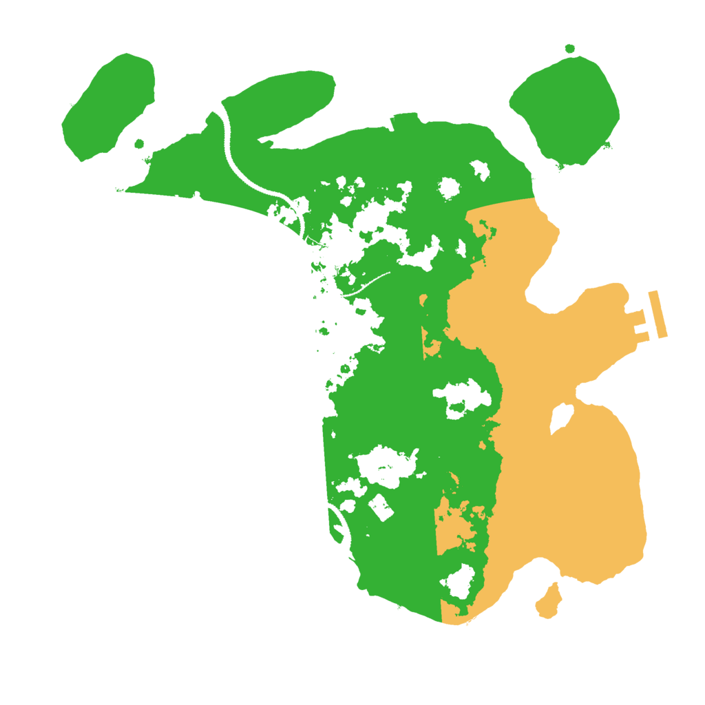 Biome Rust Map: Procedural Map, Size: 3000, Seed: 4517960