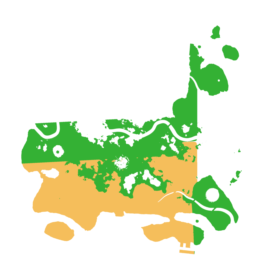 Biome Rust Map: Procedural Map, Size: 3500, Seed: 619021317