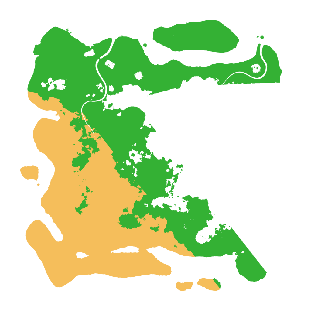 Biome Rust Map: Procedural Map, Size: 3500, Seed: 12785434