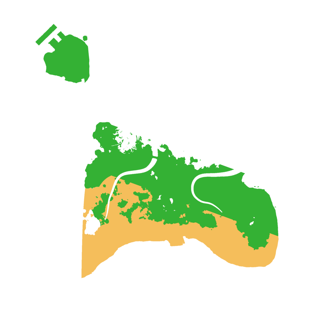 Biome Rust Map: Procedural Map, Size: 2500, Seed: 426276794