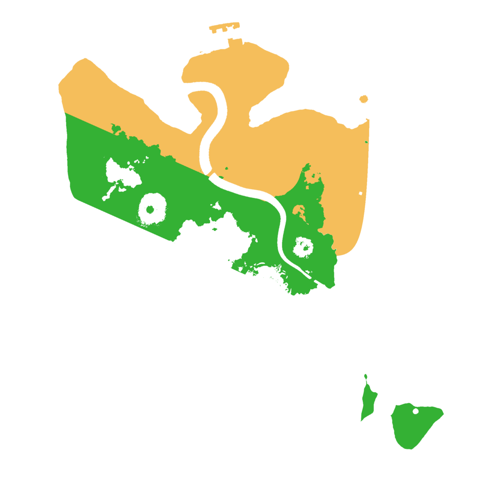 Biome Rust Map: Procedural Map, Size: 2500, Seed: 1125722424