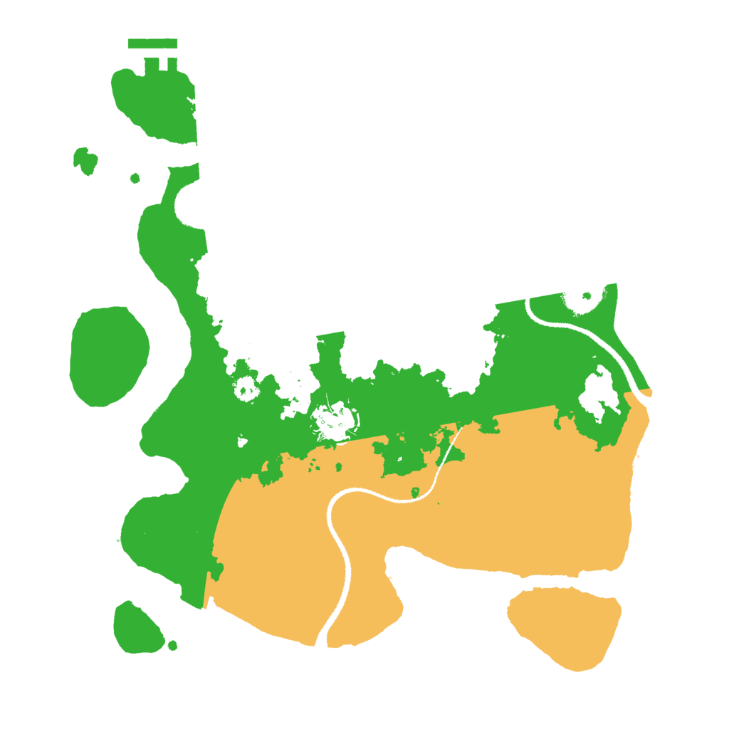 Biome Rust Map: Procedural Map, Size: 3000, Seed: 75397