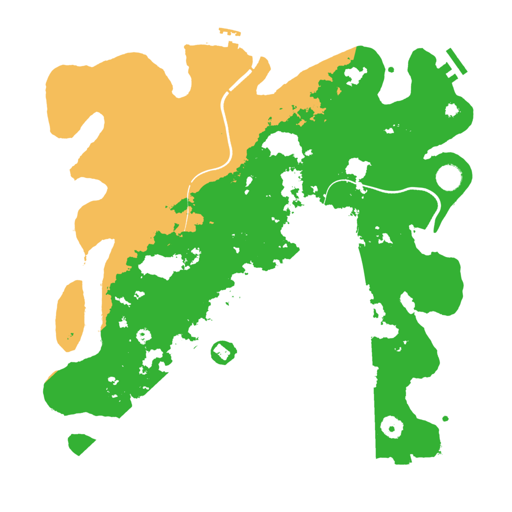 Biome Rust Map: Procedural Map, Size: 3500, Seed: 922533148