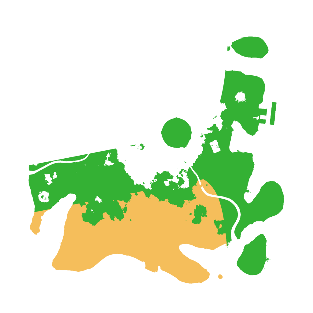 Biome Rust Map: Procedural Map, Size: 2800, Seed: 1234138461