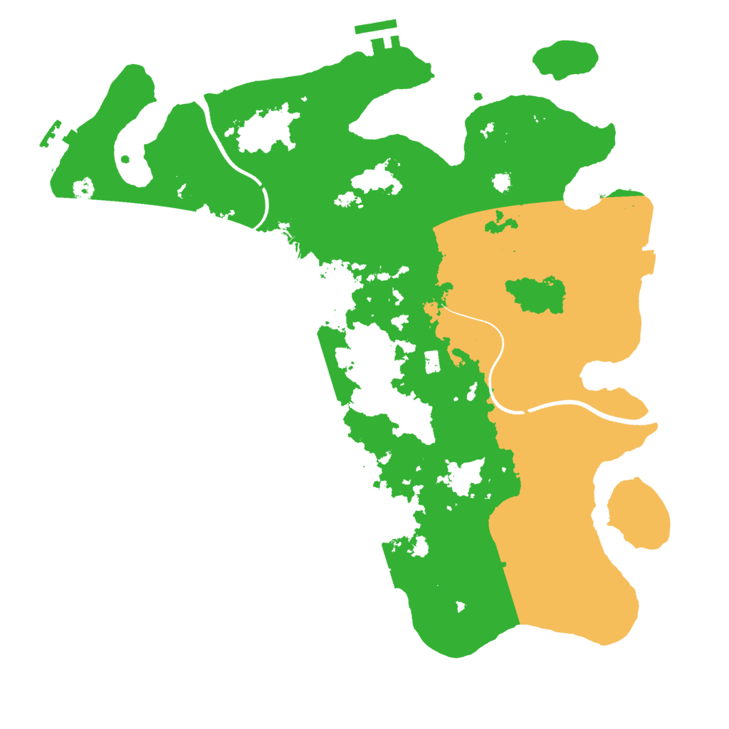 Biome Rust Map: Procedural Map, Size: 3500, Seed: 1928351660
