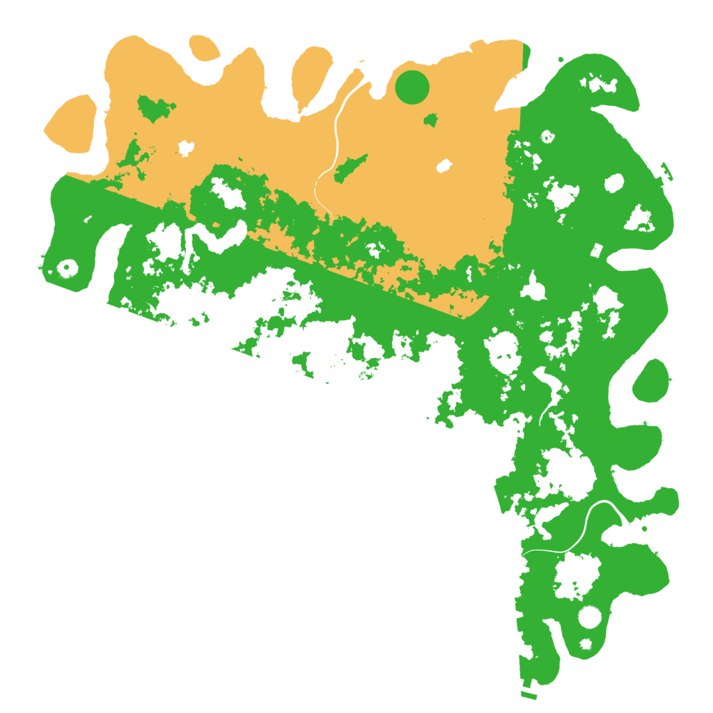 Biome Rust Map: Procedural Map, Size: 5500, Seed: 1306566125