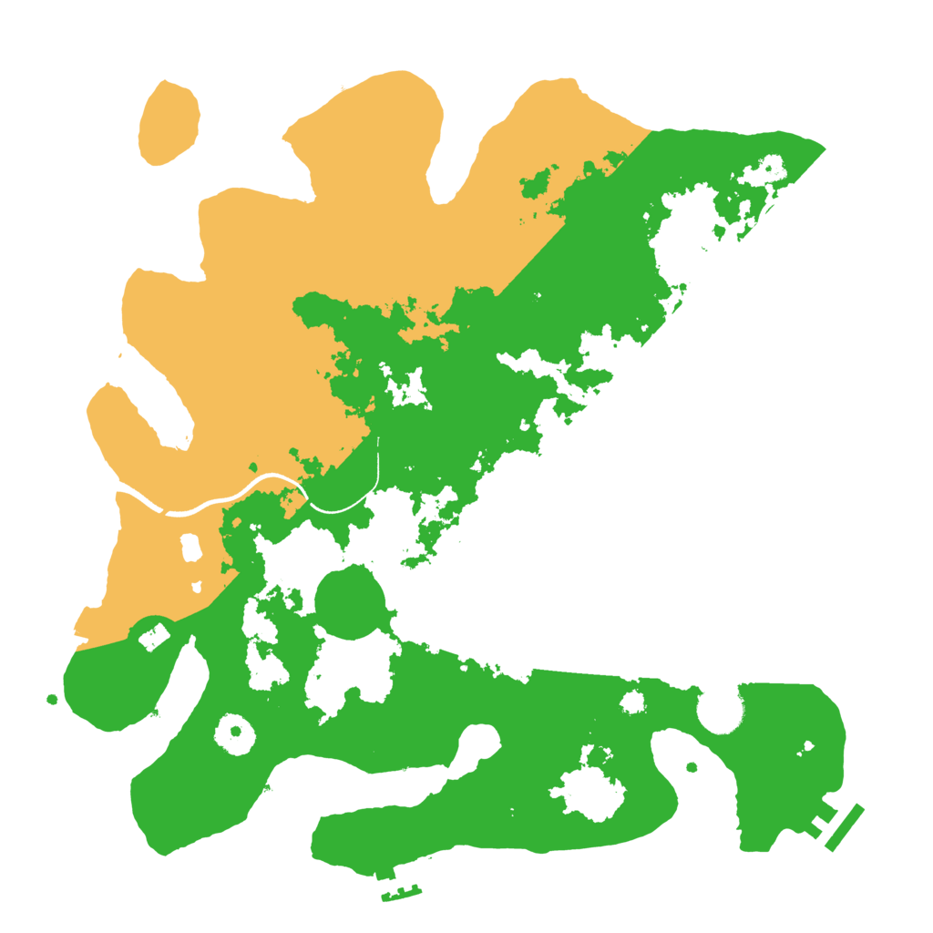 Biome Rust Map: Procedural Map, Size: 3500, Seed: 53768