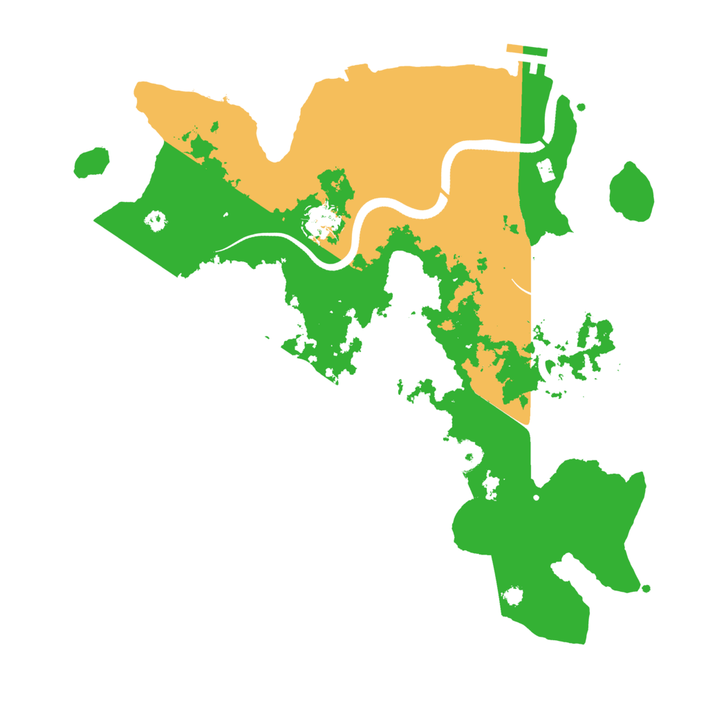 Biome Rust Map: Procedural Map, Size: 3500, Seed: 426939441