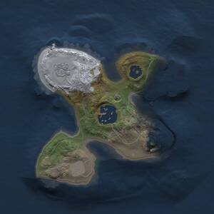 Thumbnail Rust Map: Procedural Map, Size: 1650, Seed: 7777, 4 Monuments
