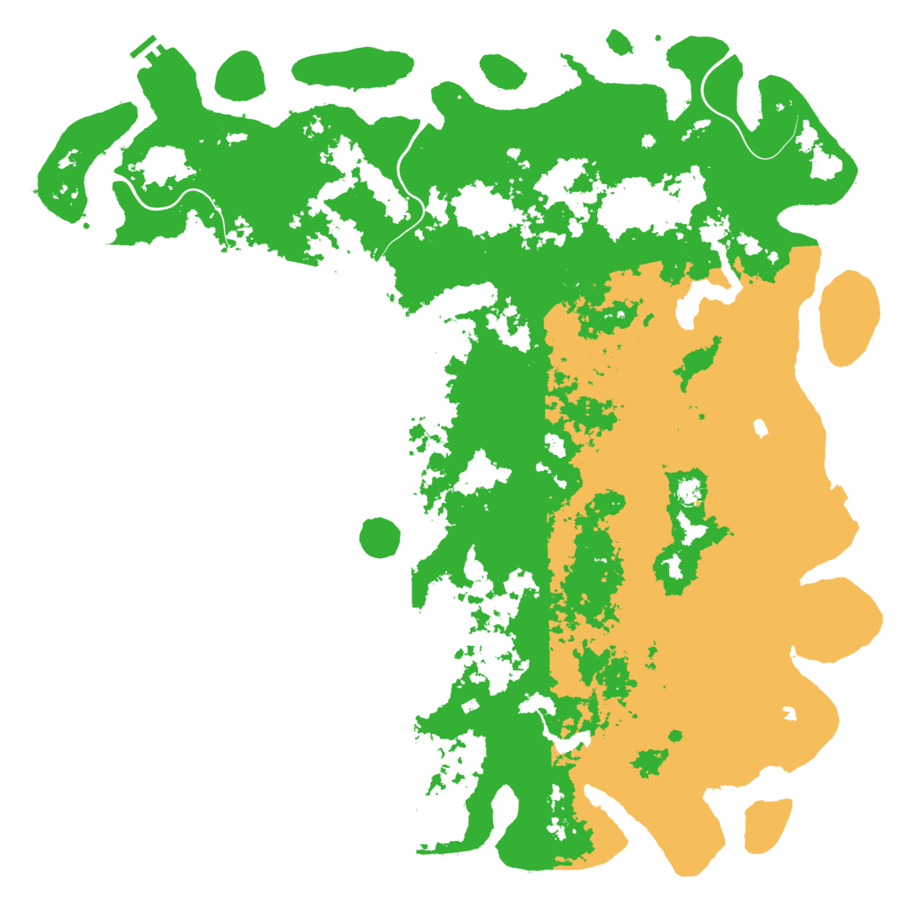 Biome Rust Map: Procedural Map, Size: 6000, Seed: 839763025