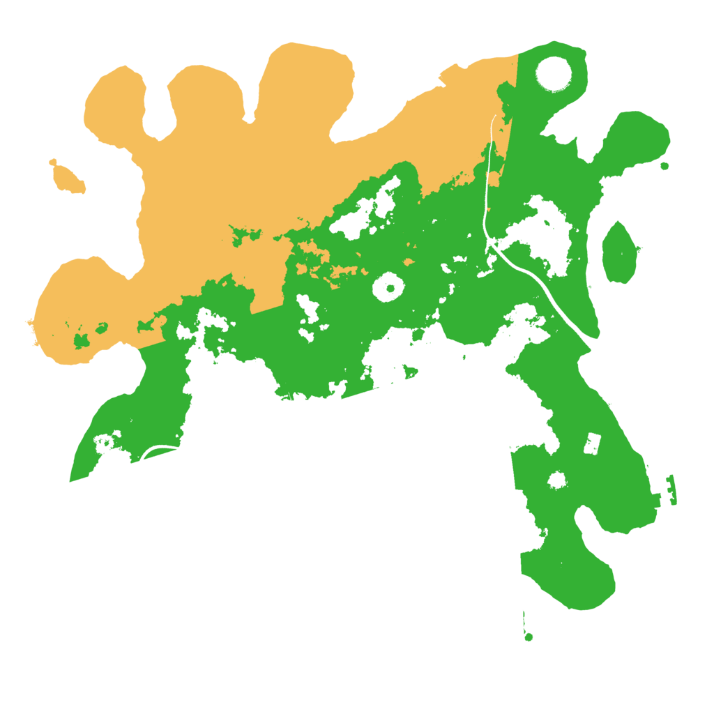 Biome Rust Map: Procedural Map, Size: 3600, Seed: 130744