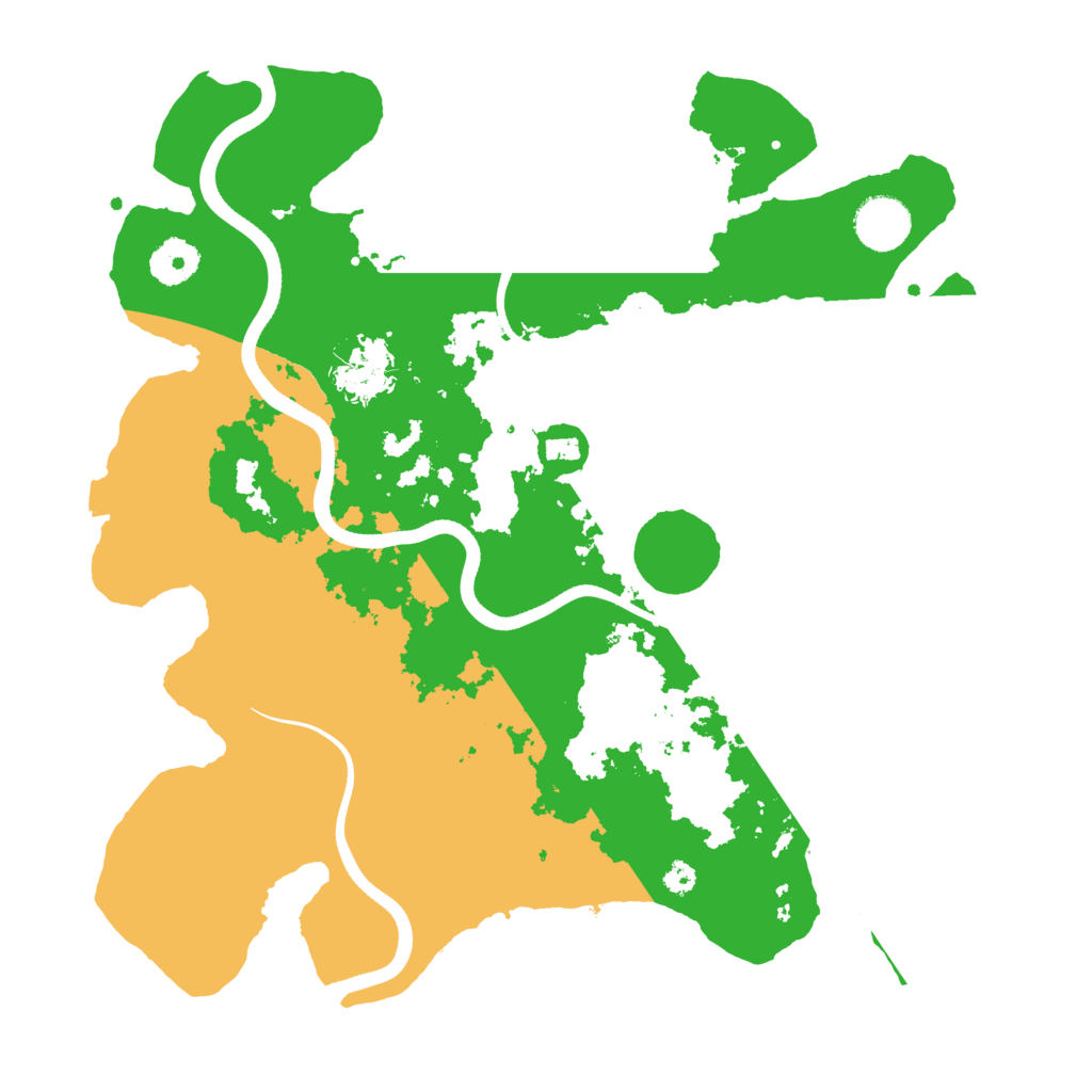 Biome Rust Map: Procedural Map, Size: 3500, Seed: 821845905